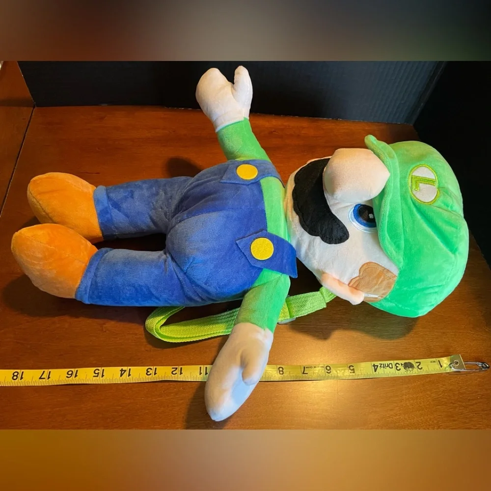 Backpack. Kids Plush Luigi. NWT - Picture 7 of 8